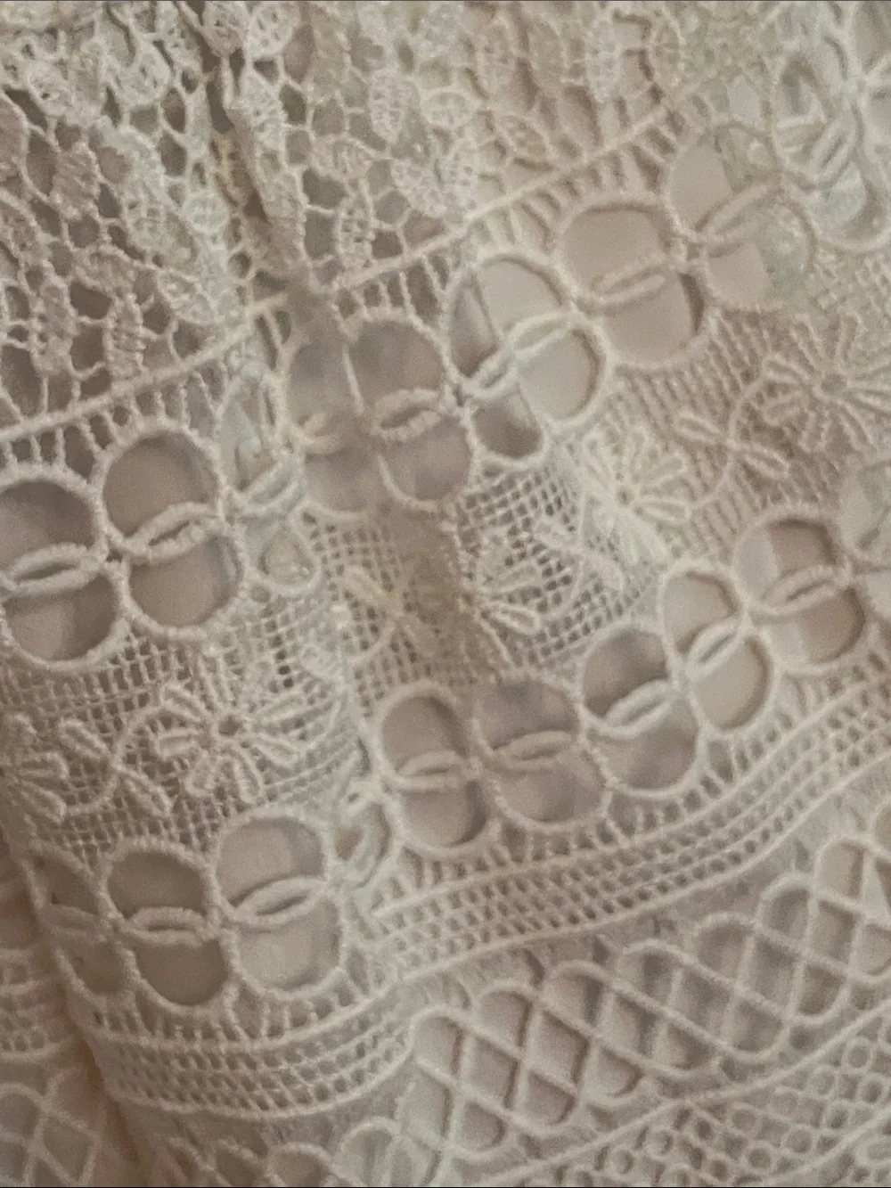 J. CREW NWT Stanbury Party Bridal Open Crochet Lace Strapless Ecru Midi Dress 6